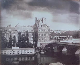 Uitzicht op het Louvre en de Tuilerieën, ca. 1850